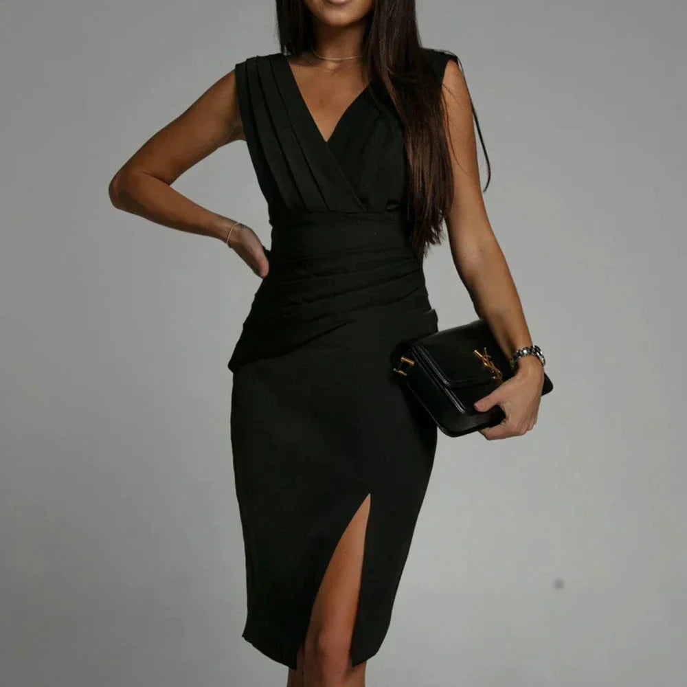 Delfina Exclusive Midi Dress Elevated Occasion Wear