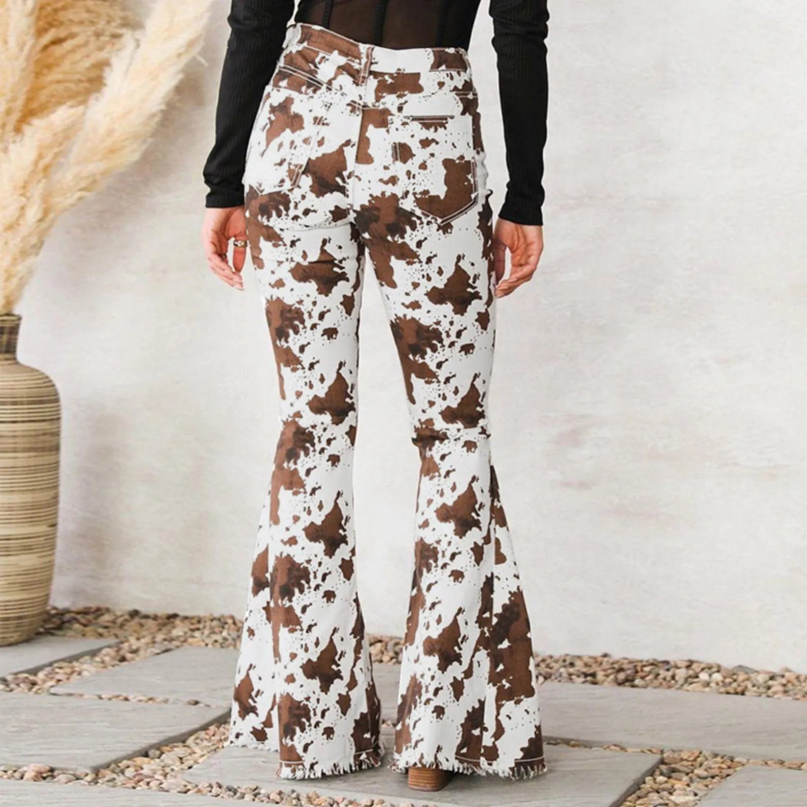 New Wide Leg Button Pocket Jeans