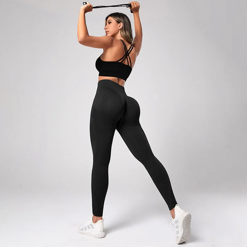 Seamless Knitted Yoga Gym Sport Legging