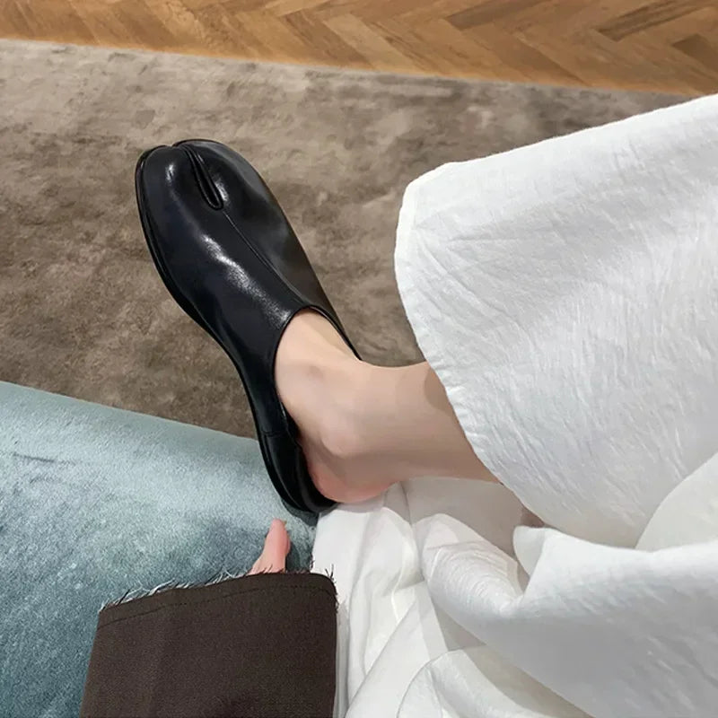 Tabi SoftSoled Casual Leather Spring Summer Fashion Comfort Pumps Loafers