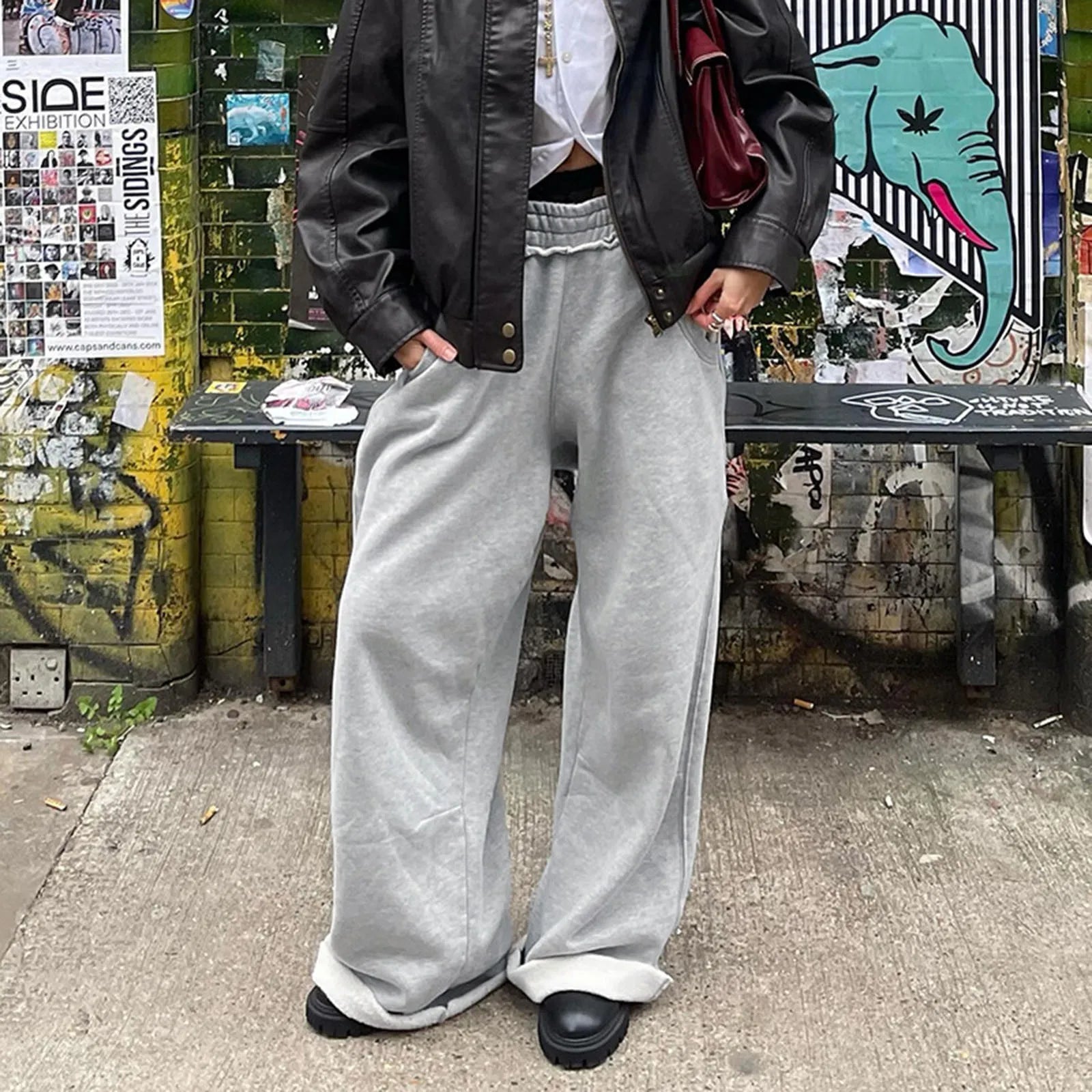 High Waisted Flowy Palazzo Pants