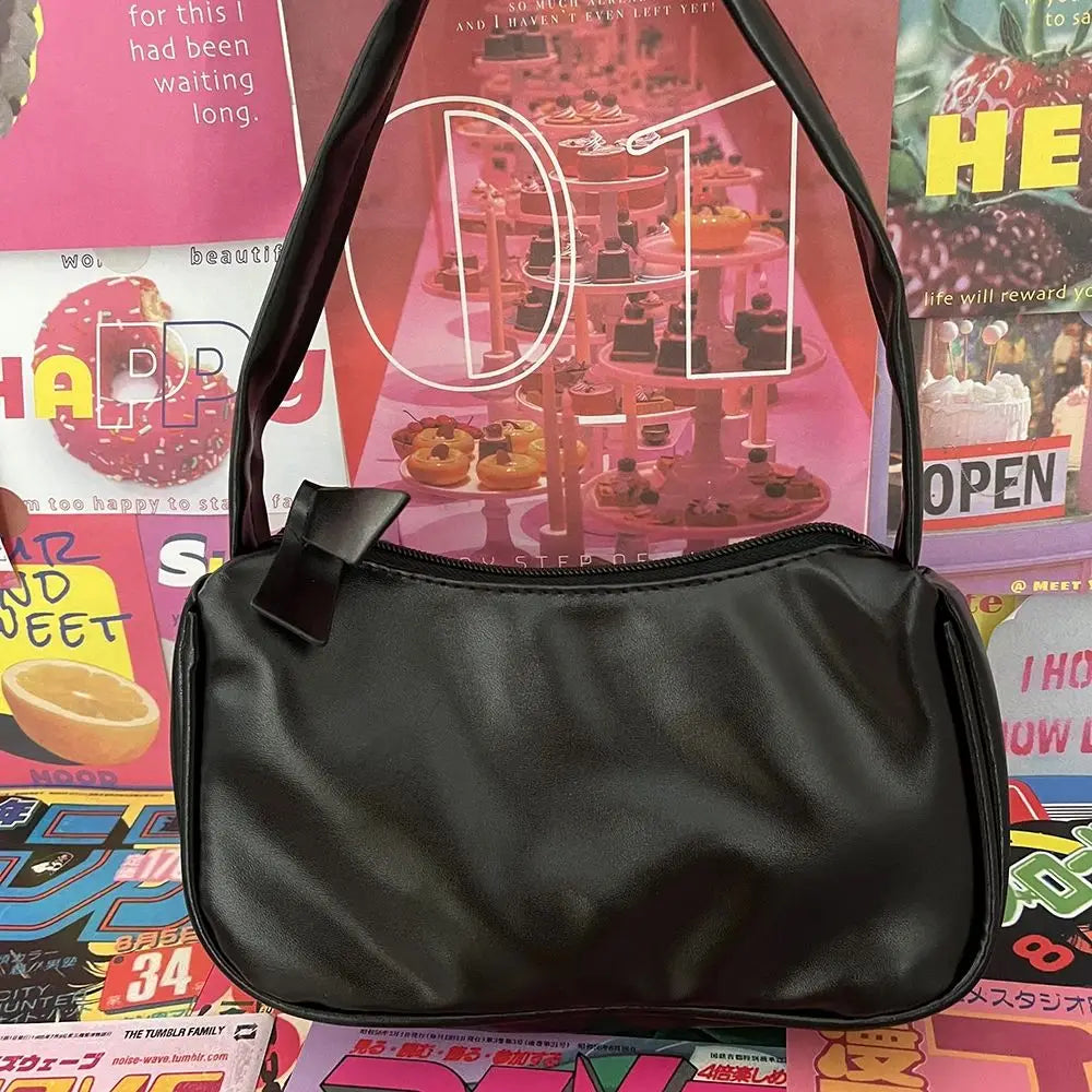 Y2K Gothic Women Letter Skull HipHop Shoulder Bag Street Trendy Tote Bag