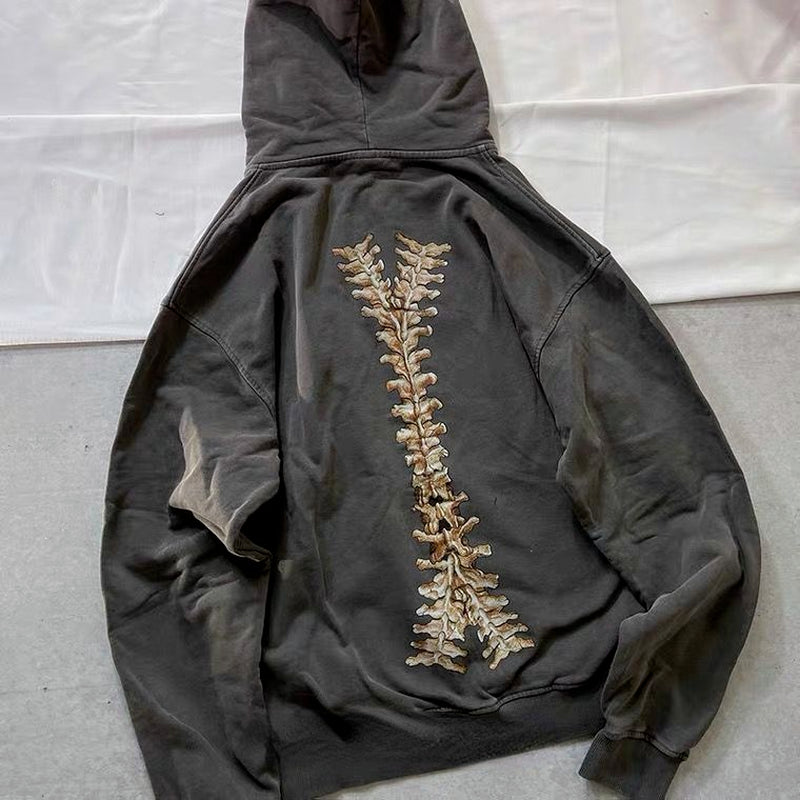 Cool Monochrome Dark Goth Hoodie
