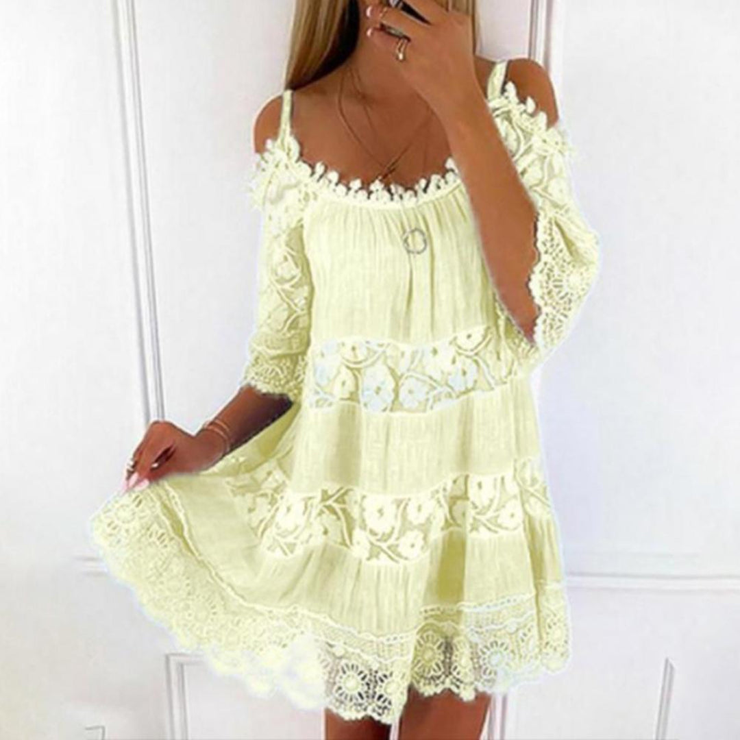 Melisenda Dress with Cold Sleeves for Women Holiday Party Outfit