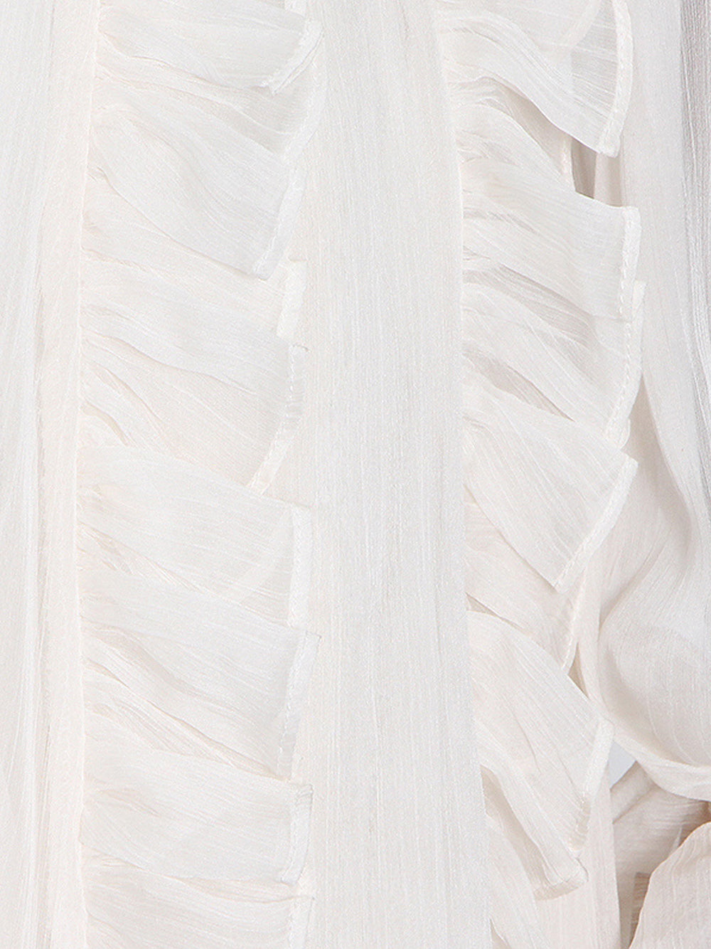 Beige V-Neck Tie Front Ruffle Tiered Sheer Chiffon Mini Dress