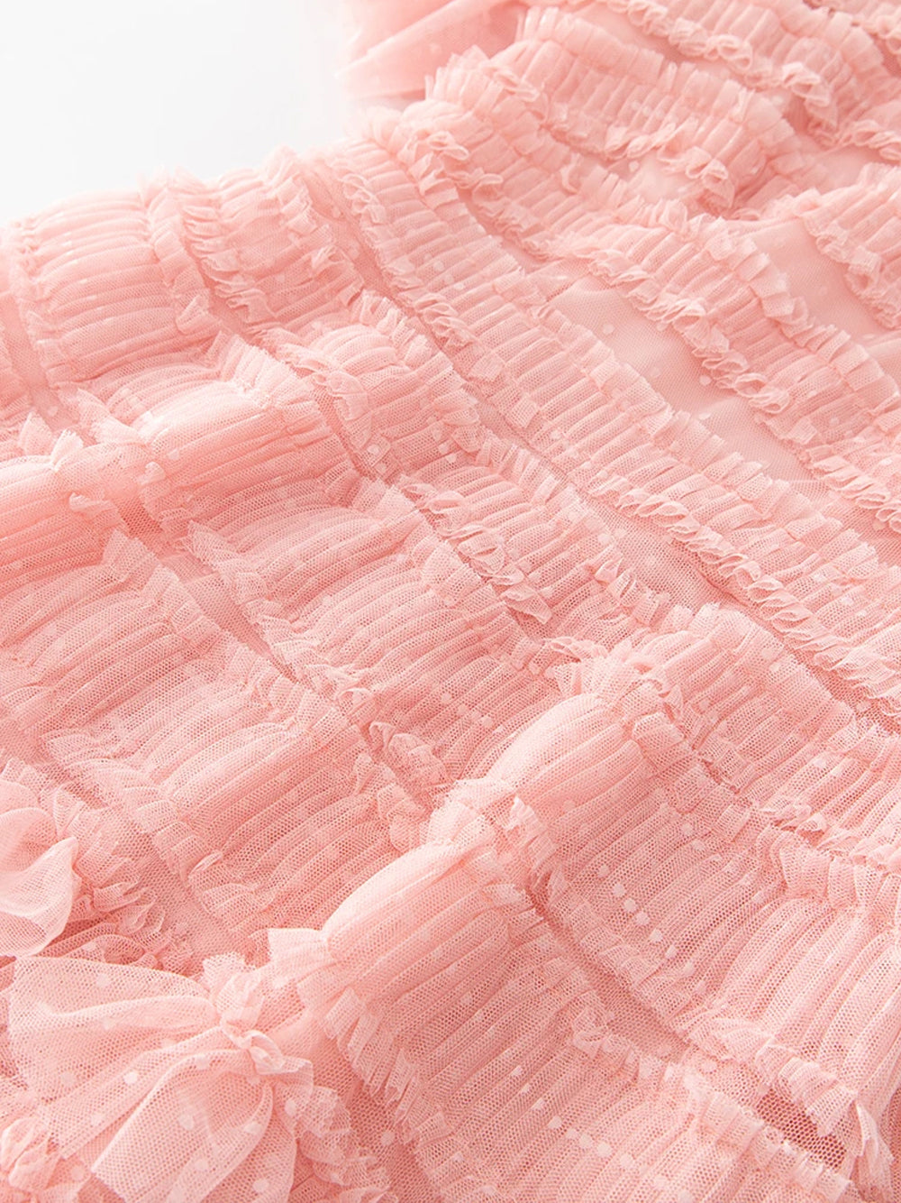 LANTE Ruffle Dress in Blush Pink
