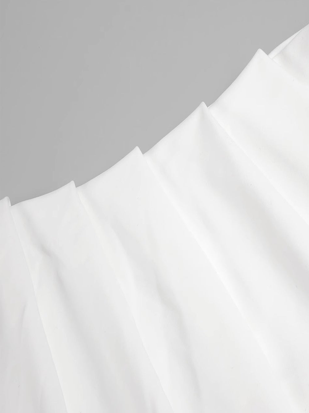 White Halter Neck Rosette Applique Ruched Bodycon Maxi Gown 7