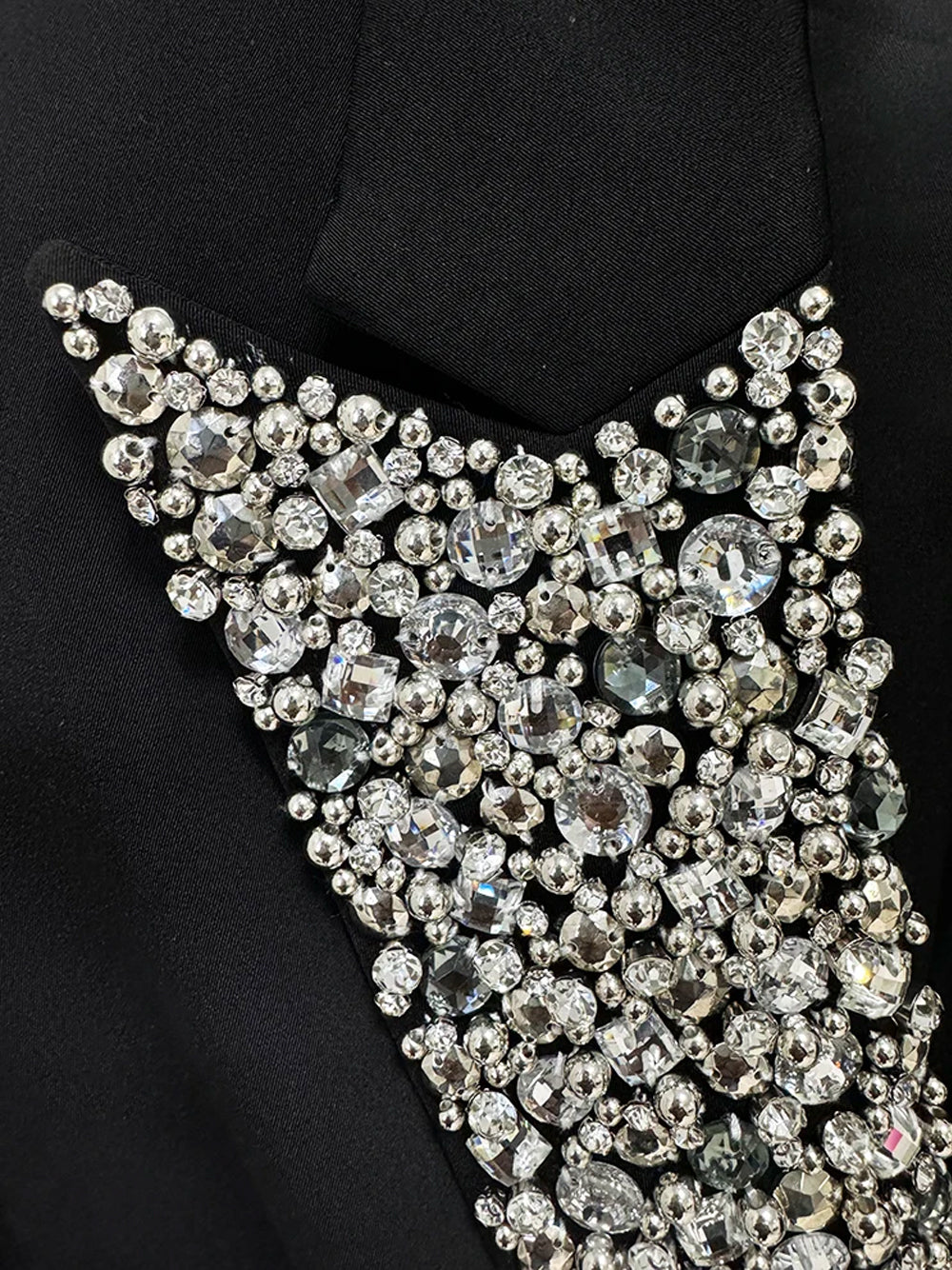AMANZE Crystal Embellished Blazer Mini Dress