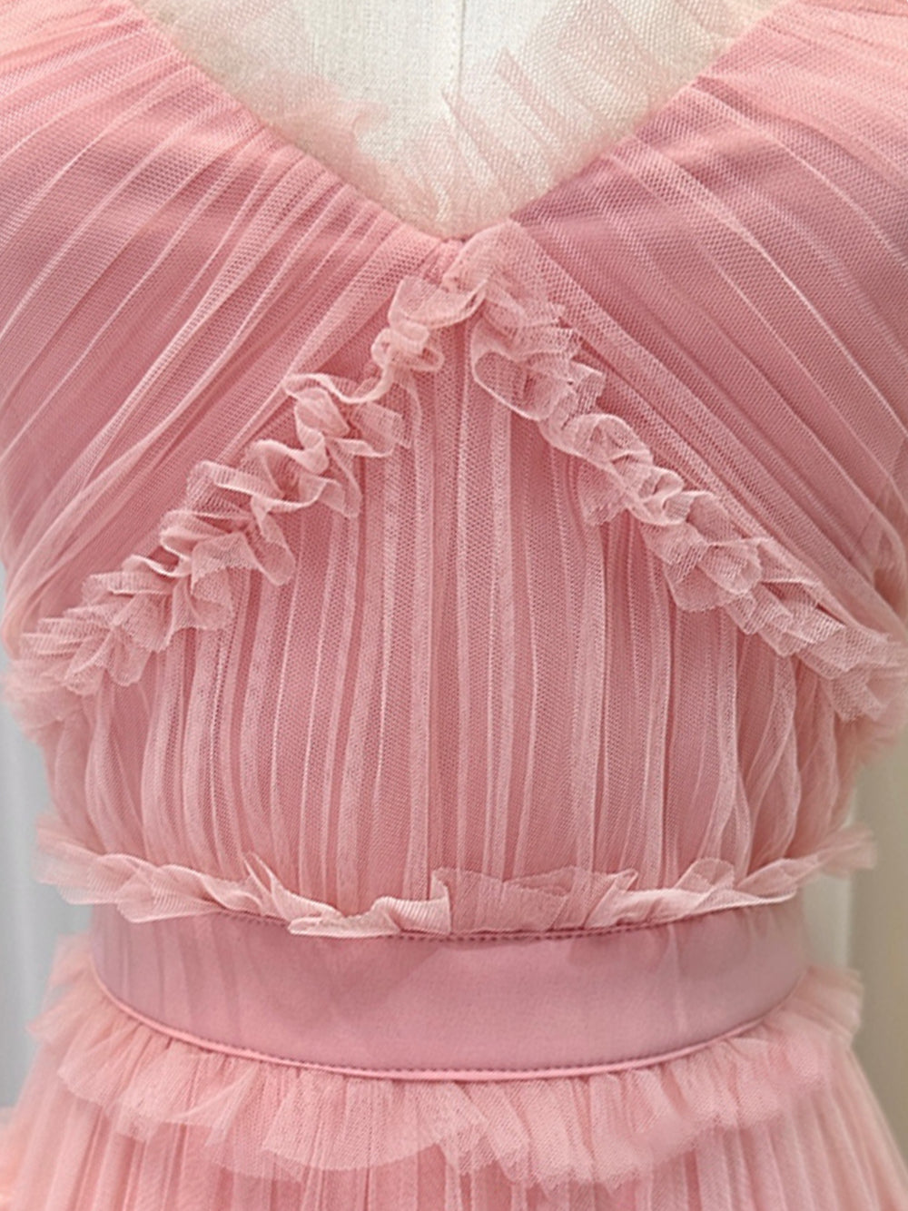 NILA Tulle Maxi Dress in Pink