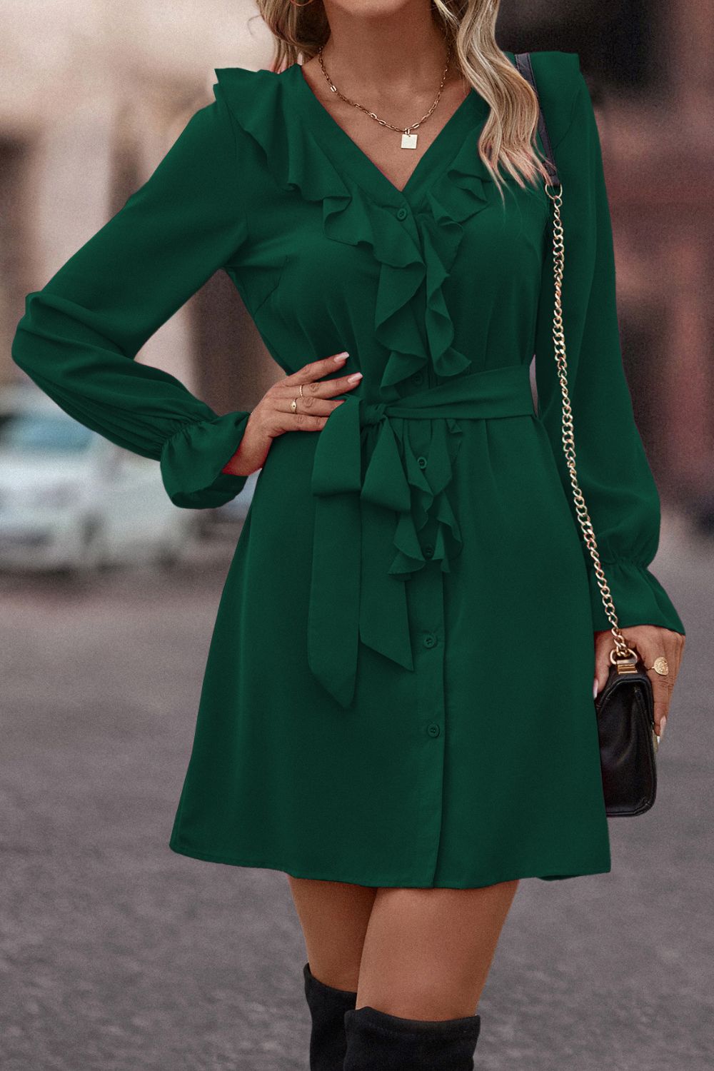 Sara Elegant And Casual Classic Dress with Premium Casual Styling