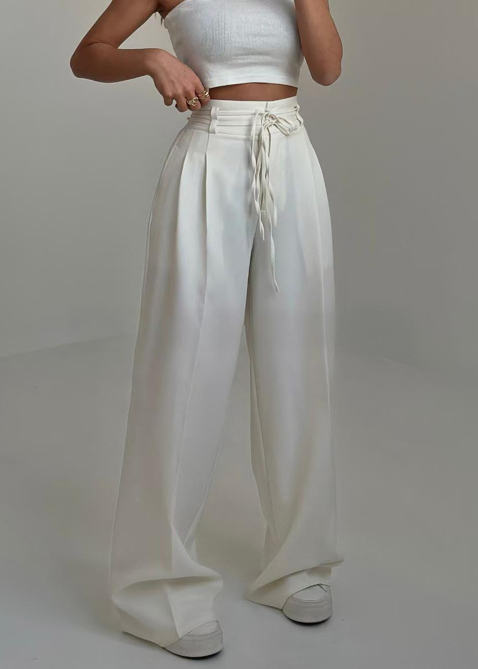 A Vintage Style Pants with Delicate Timeless Details