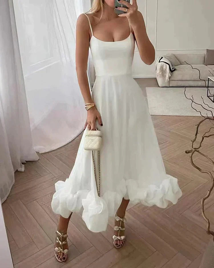 Eugenia Effortless Midi Party Dress Boutique Collection