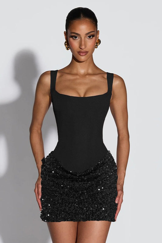 Backless Bodycon Mini Party Slip Dress