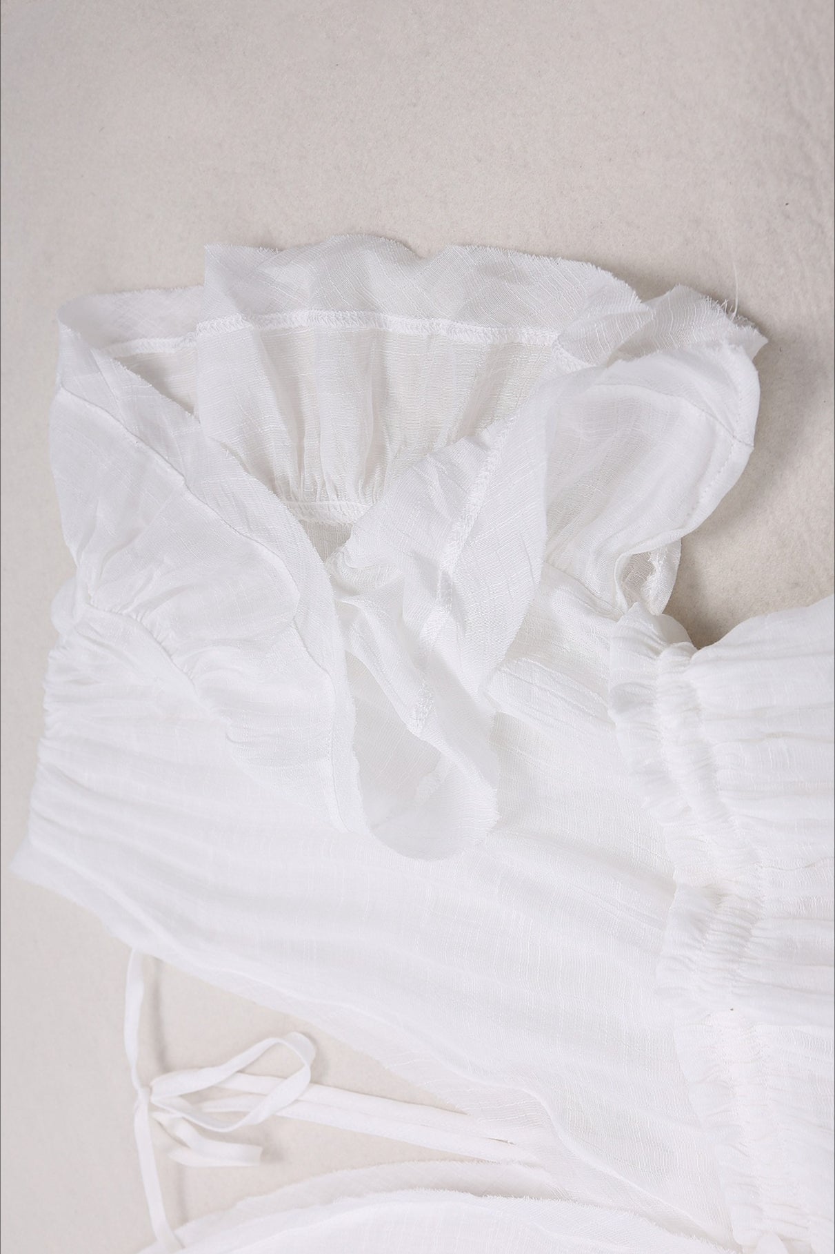Deep V Neck Ruffle Sleeve Drawstring Waist Button Front Pocket Maxi Dress 21