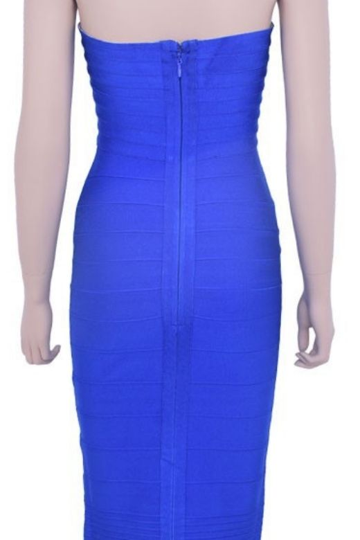 Aaliyah Bandage Midi Dress - Royal Blue (Sale)