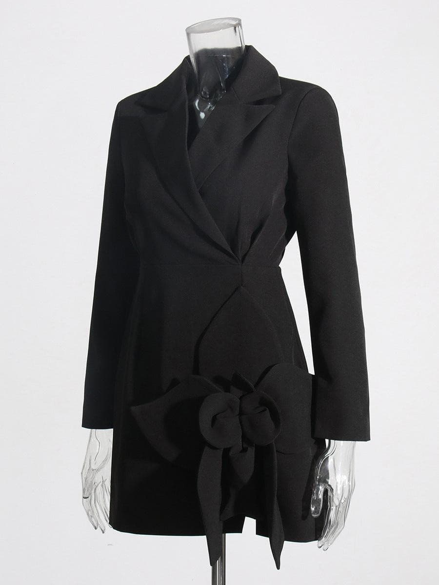 Abbie Solid Blazer Dress