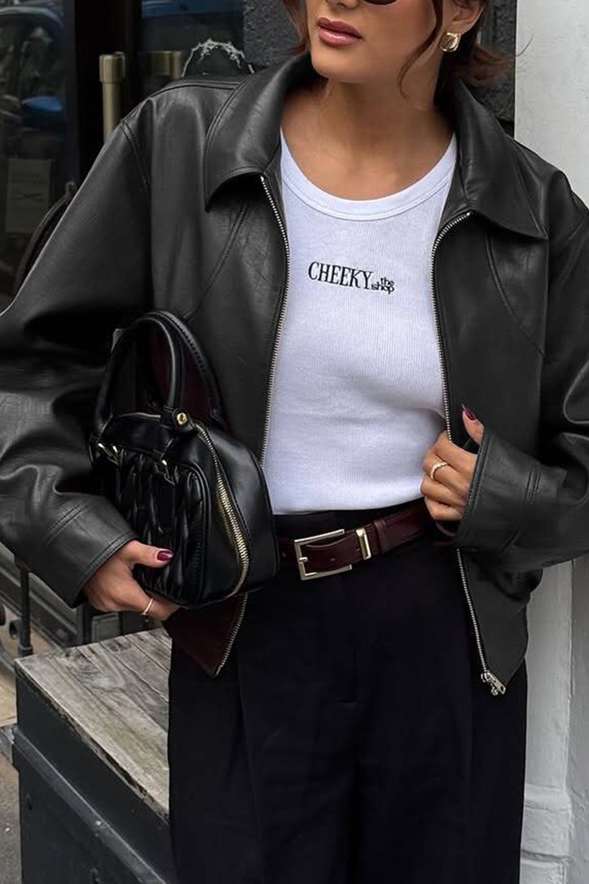 Casual Leather Long-Sleeve Vacation Jacket