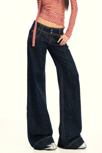 High Waist Slim Flare Jeans
