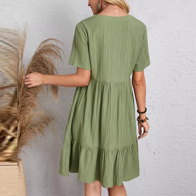 Malena Tailored and Elegant Summer Dress for Women Sophisticated Look
