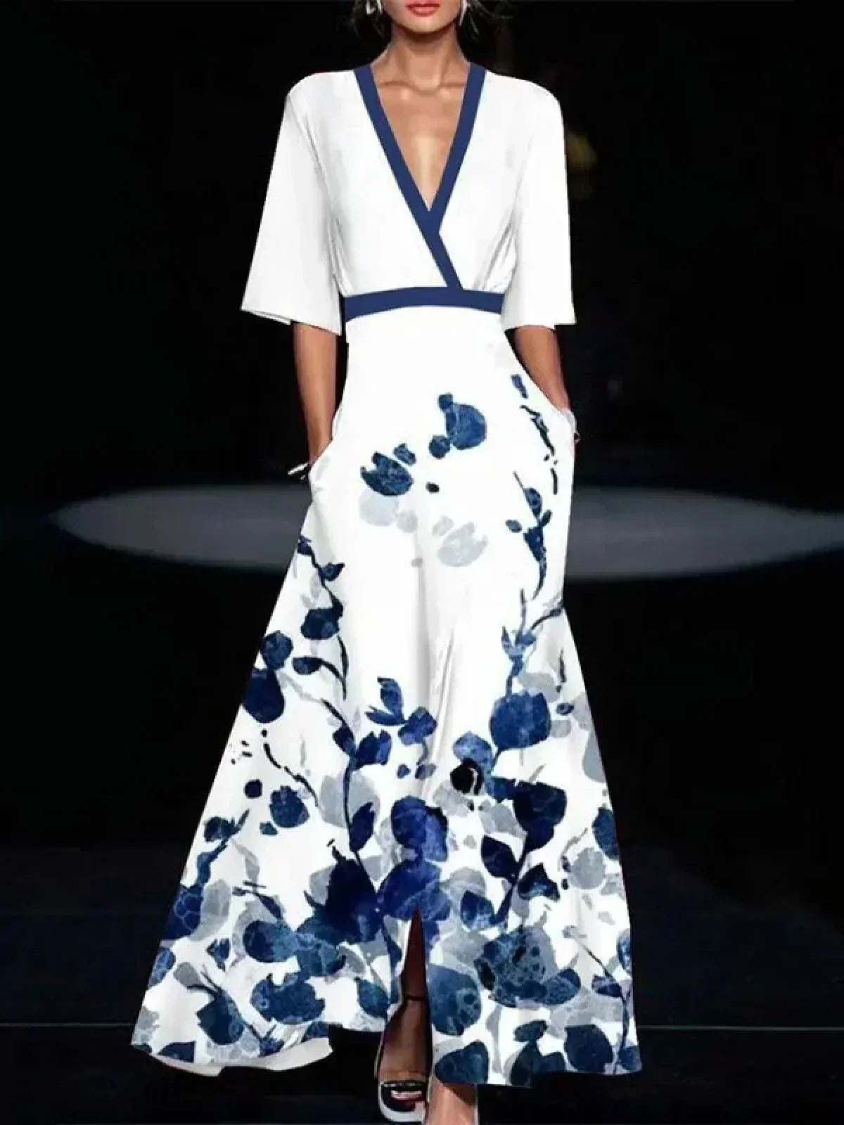 Gabriela Statement Dress with Sleeves Occasion Edit