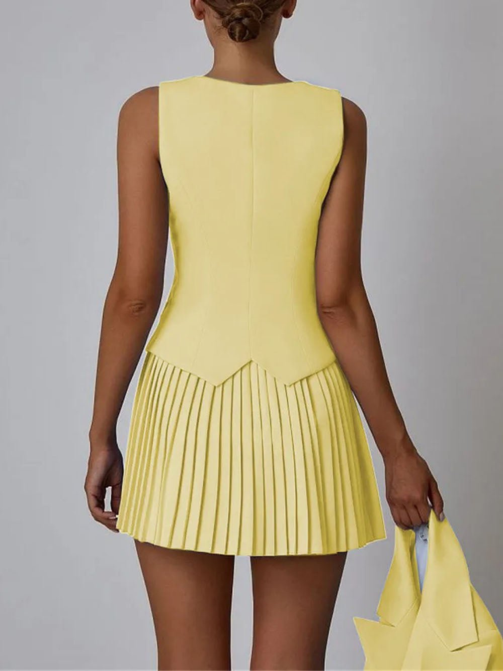 Andrea Single Breasted Top & Mini Skirt