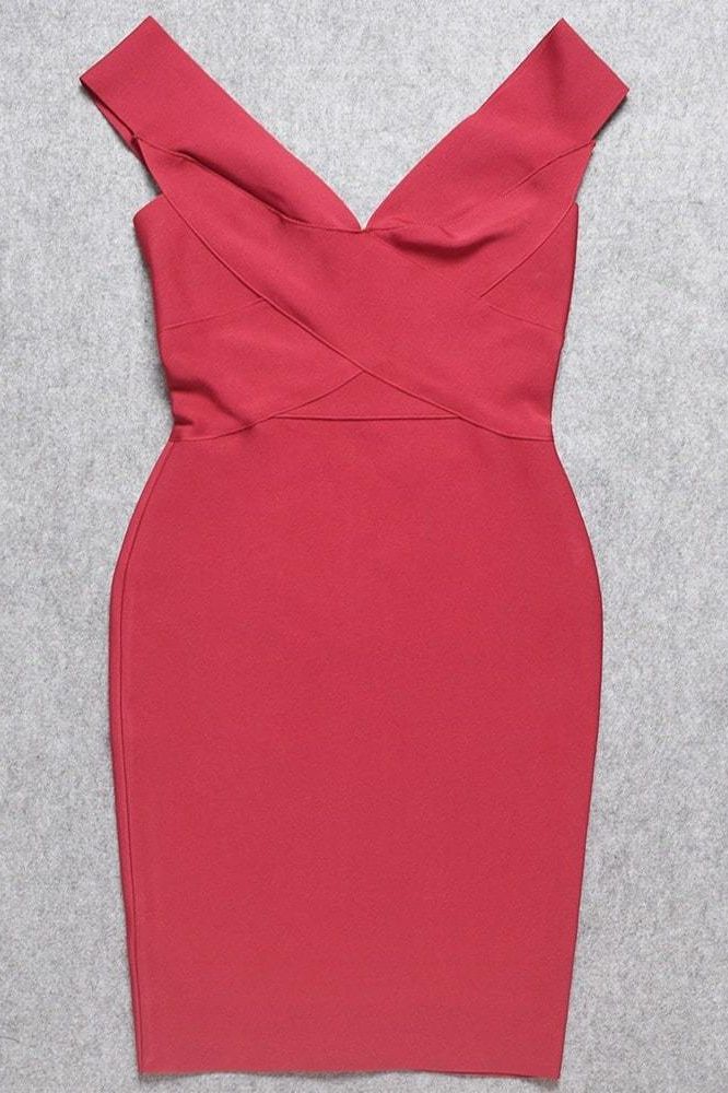 Ash Bandage Dress - Red Wine (Sale)