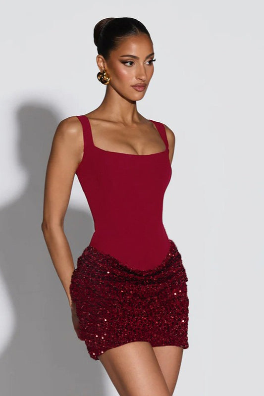 Backless Bodycon Mini Party Slip Dress
