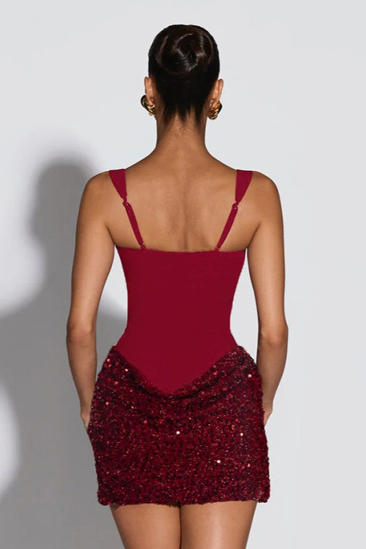 Backless Bodycon Mini Party Slip Dress