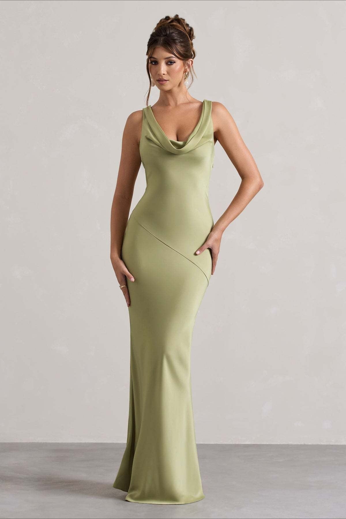 Satin Mermaid LowBack Party Dress