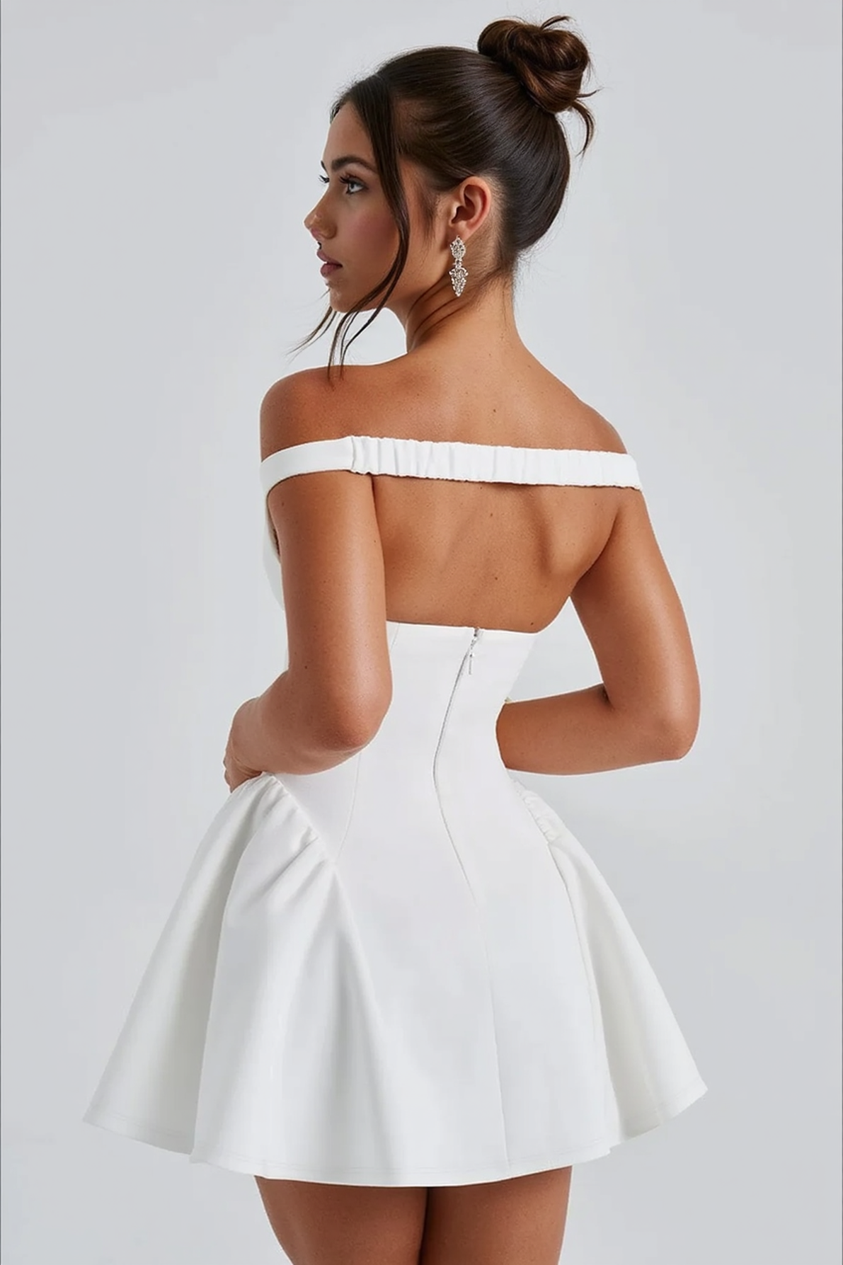 Sexy Deep V Backless Solid Fitted Party Dress