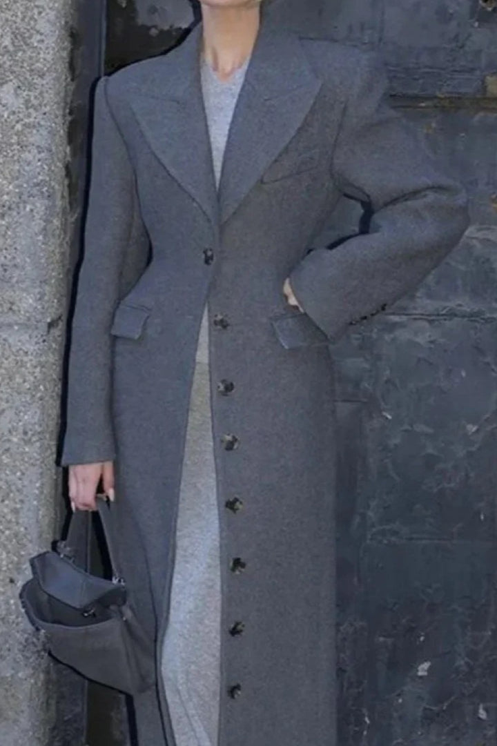 SingleBreasted Wool Coat
