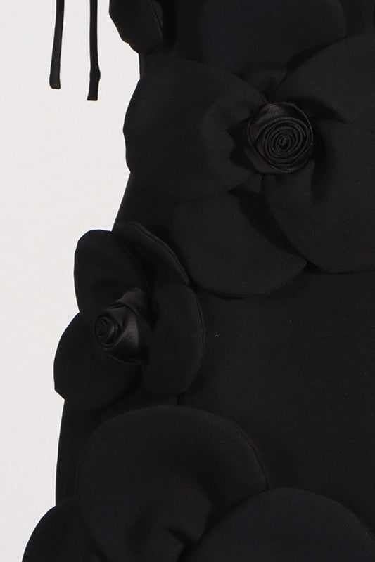 Spaghetti Strap Floral Patchwork Panel Bodycon Mini Dress 4