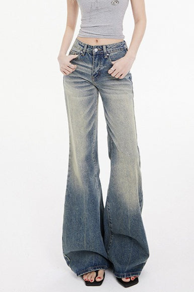 Low Rise Flared Vintage Jeans