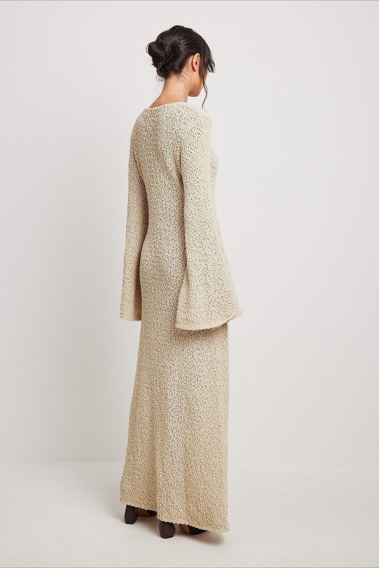 Beige Maxi Sweater Dress 5