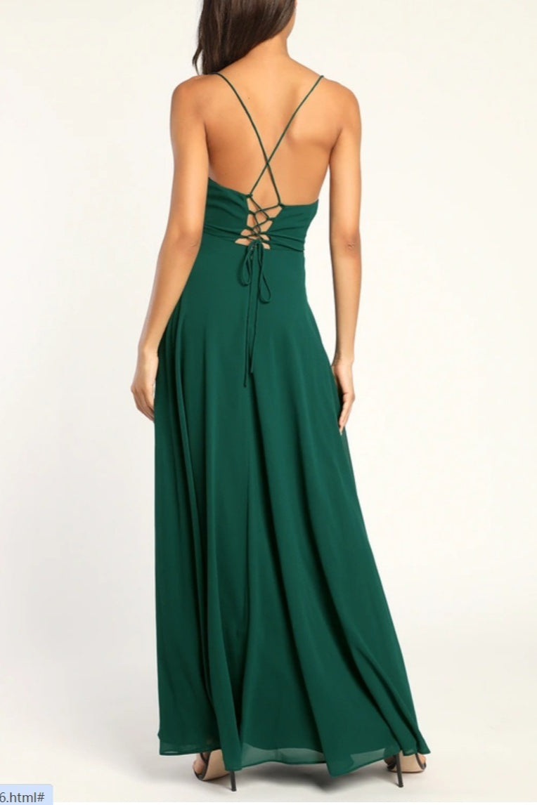 Halter Backless Maxi Dress 10