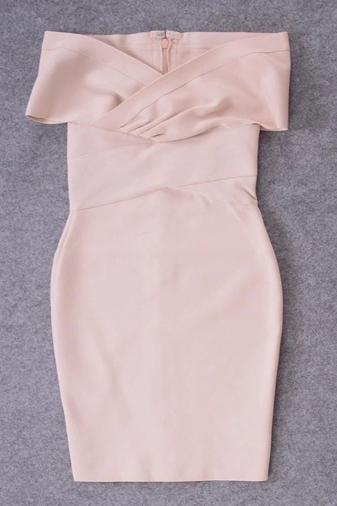 Bea Bandage Dress - Nude (Sale)