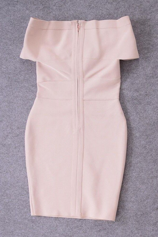 Bea Bandage Dress - Nude (Sale)