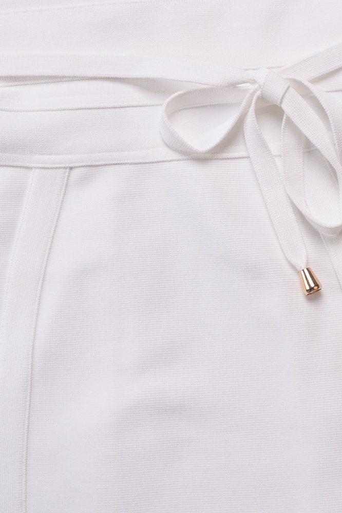 Bek Bandage Dress - White Pearl (Sale)