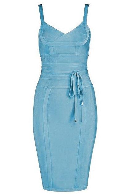 Bek Bandage Dress - Sky Blue (Sale)