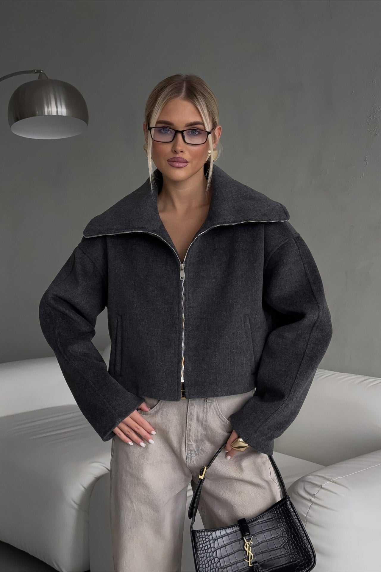 Collared Loose Casual Jacket