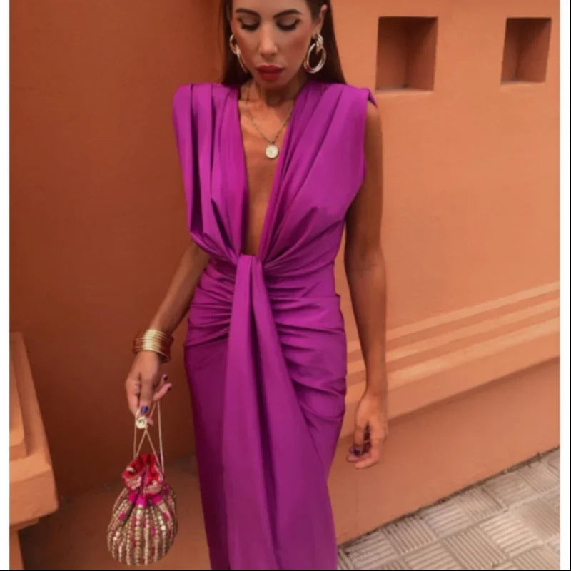 Nilda Classic and Stylish Summer Dress for Women Holiday Party Outfit