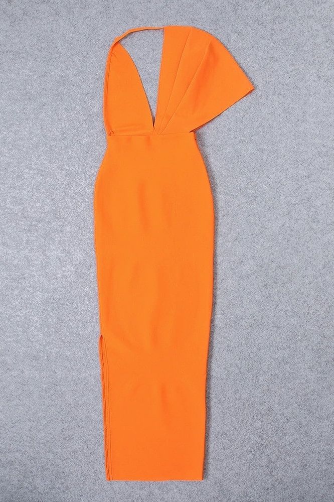 Blake Bandage Maxi Dress - Apricot Orange (Sale)
