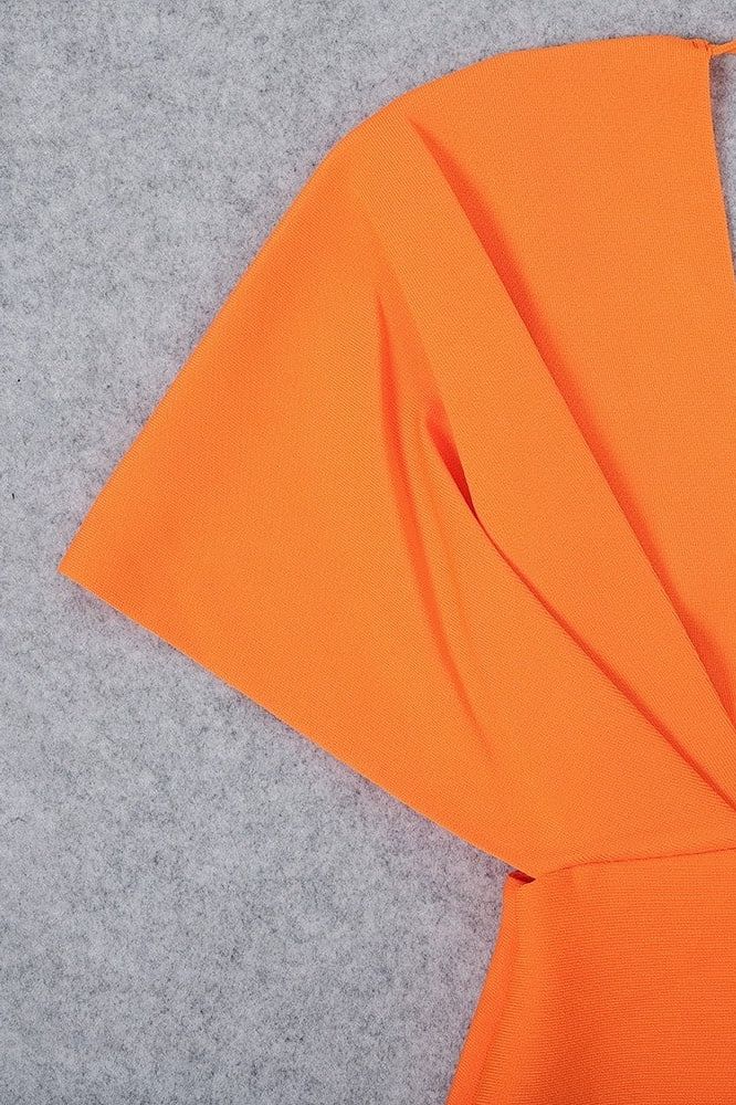 Blake Bandage Maxi Dress - Apricot Orange (Sale)