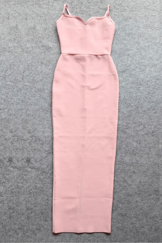 Blanche Bandage Maxi Dress - Dusty Pink (Sale)