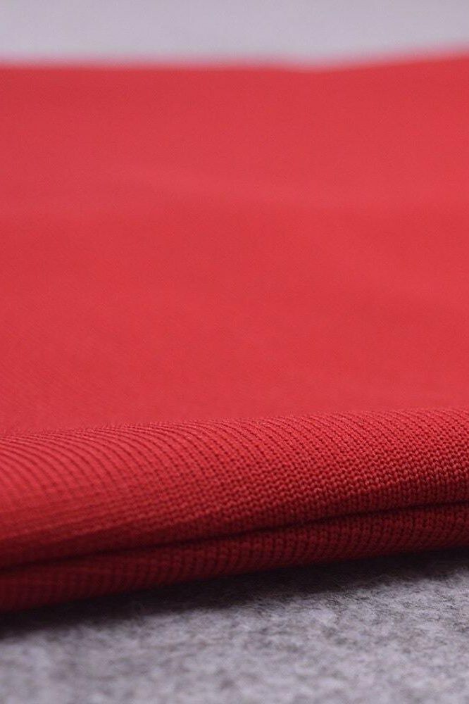 Blanche Bandage Midi Dress - Lipstick Red (Sale)