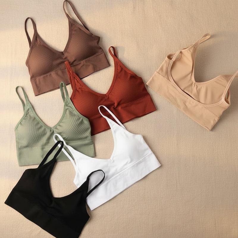 Ribbed Bustier Bralette Top