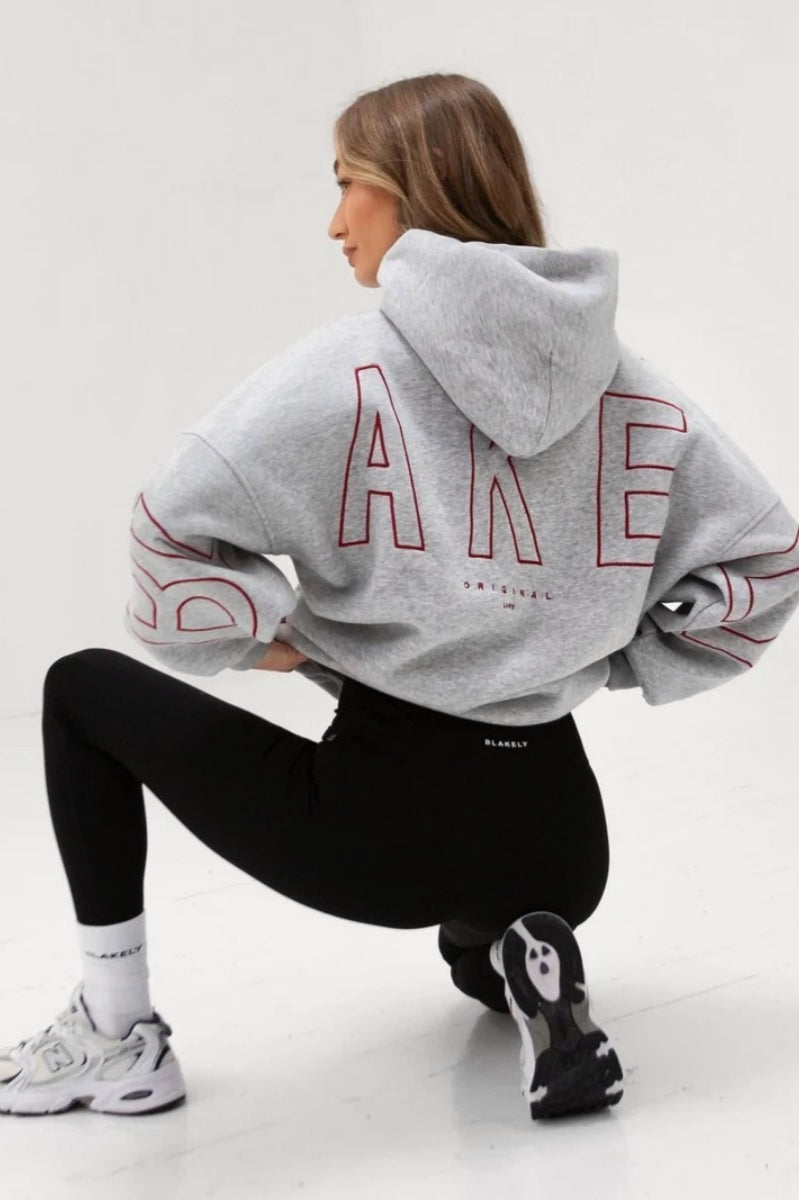 Printed Thick Loose Hoodie