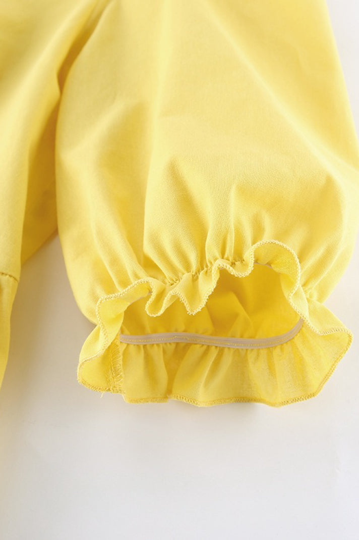 Resort Casual Cotton Linen Puff Sleeve Two Piece Skirt Set