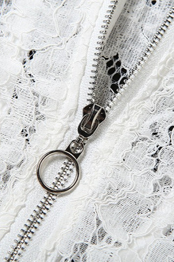 White Lace Bustier Bodycon Dress 7