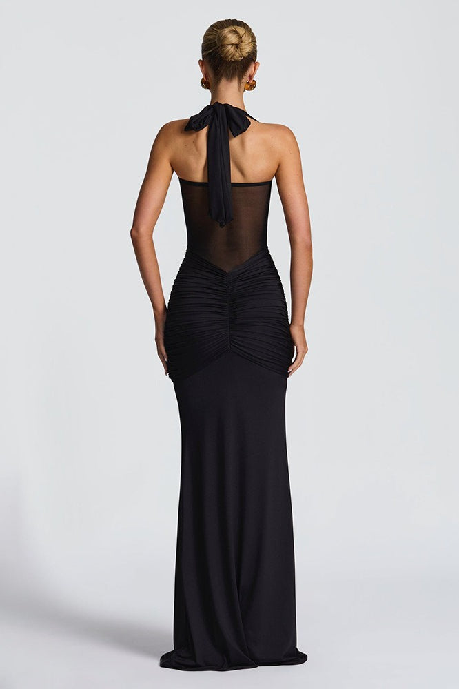 Ruched LowBack Bodycon Party Dress